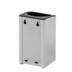 AIR-WOLF | WC borstelhouder - open top - Roestvrij staal Mat zwart