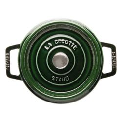 STAUB | Cocotte Round Enamelled Cast Iron Casserole Dish – Ø 180 mm – Basil Green