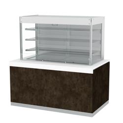 Vitrine à pâtisserie réfrigérée PRAG - 826L - 1700mm - avec 4 étagères - avec rideau de nuit - pour pâtisseries - Pour FR