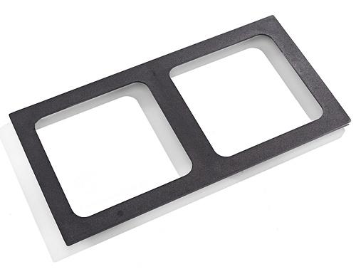Abdeckplatte Für 2 quadratische Kochplatten - 300x300mm