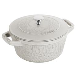 STAUB | LA COCOTTE - Kookpot - Ø 240mm - Gietijzer - Witte truffel