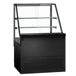 Koelvitrine TORONTO - 1000x880mm - dubbele beglazing - LED-verlichting - 2 planken - granieten werkblad