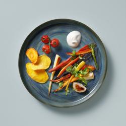 (6 pcs) MIAMI | Plate - flat - Stoneware - Ø280mm - Green