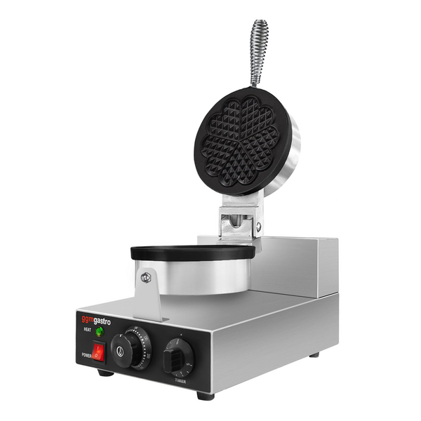 Máquina de waffles - formato: formato de coração