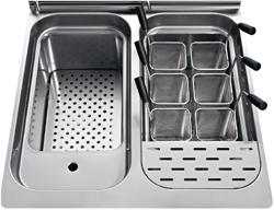 Gazowa Makaroniarka - 2x30L - 20kW - ze spustem wody