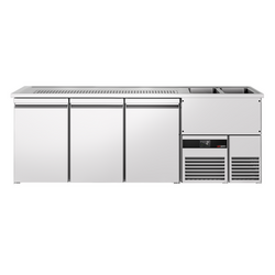 Pivski štand PREMIUM - 2500x700 mm - 3 vrata