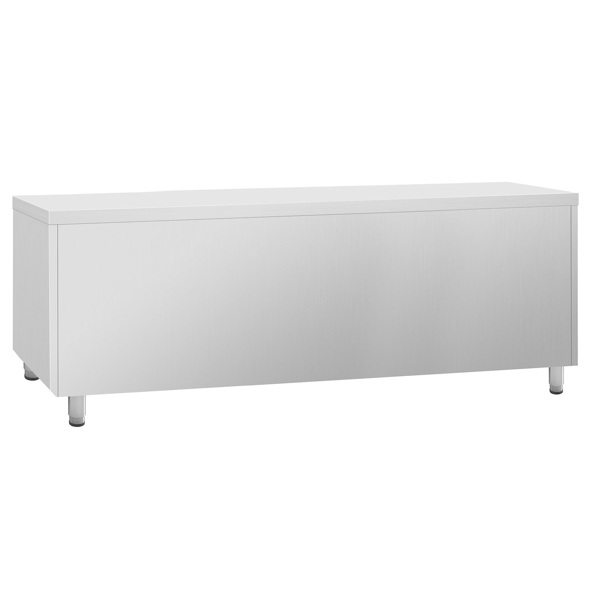 Table réfrigérée PREMIUM PLUS - 2752x800 mm - avec 4 portes vitrées