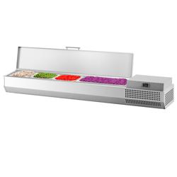 Opzetkoelvitrine PREMIUM PLUS - 1328x353mm - 5x GN 1/4