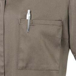 KARLOWSKY | Ladies' Tunic Essential – Sage - Size 52 - Short Sleeve - V-Neck - 95°C Washable