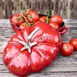 STAUB | LA COCOTTE - Cocotte - Tomatenform - 250mm - Gusseisen - Kirsch-Rot