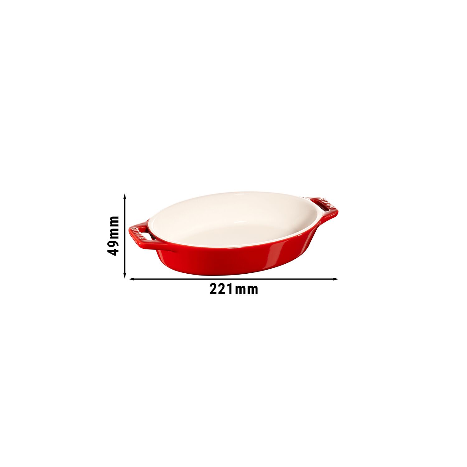 STAUB | CERAMIQUE - Plat à four - 170mm - Céramique - Rouge cerise	