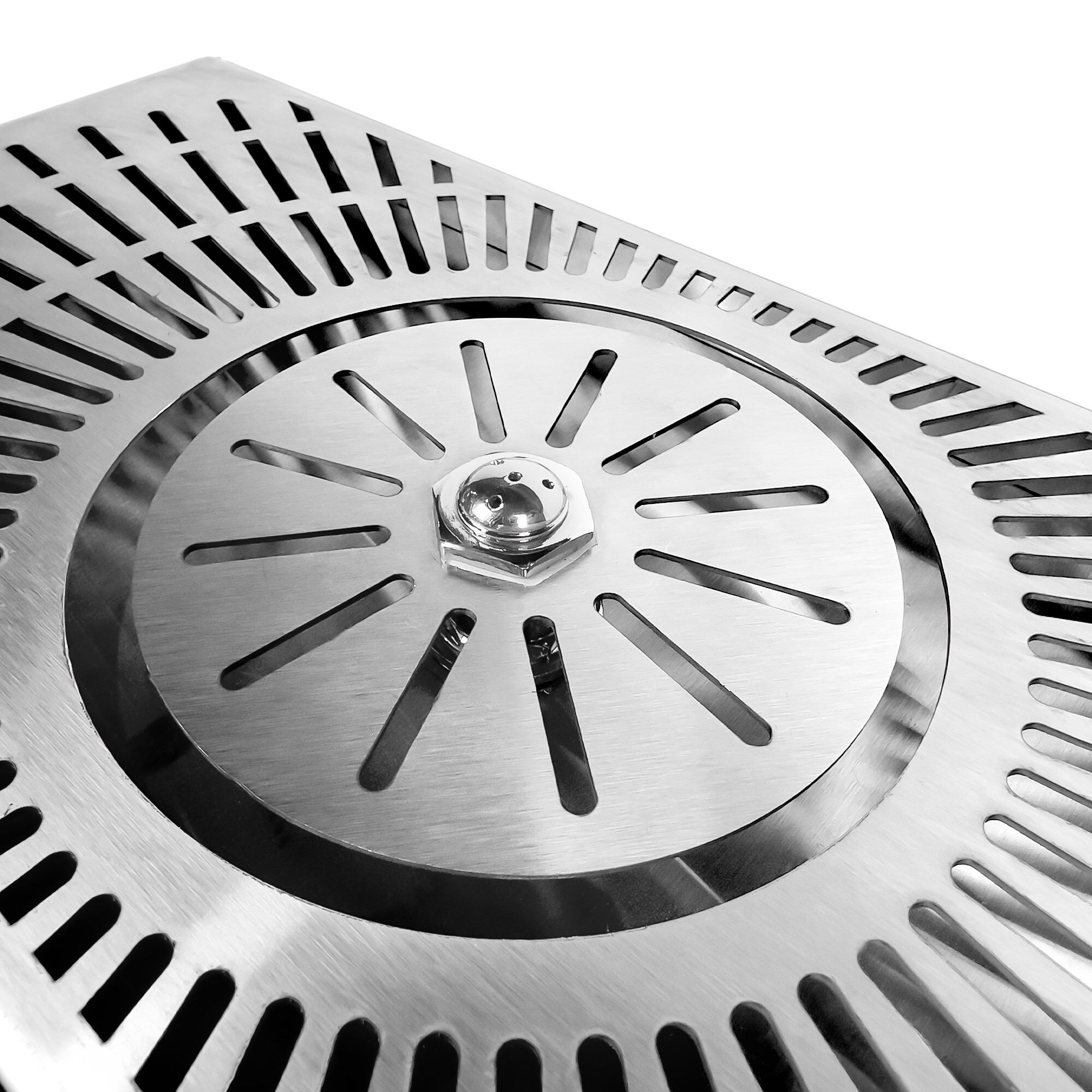 Rince-verres à encastrer avec grille de protection – à pression – arrêt automatique de l’eau avec régulateur de jet intégré - Raccord 1/2"