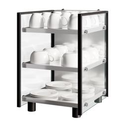 Scaldatazze - 3 ripiani - 100W - +49°/+63°C