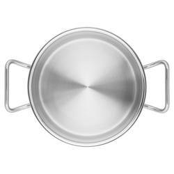 ZWILLING | Frying/Serving Pan Ø 24 cm – SIGMA Classic+ Base - Induction & Oven‑Safe 200°C - Dishwasher‑Safe - Filling Scale