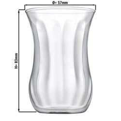 (72 komada) Čaša za čaj sa strukturom - AQUA - 120 ml