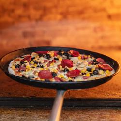 Pizzablech - Schwarzblech - Ø 405mm
