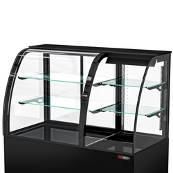 Gekoelde- & verkoopvitrine - Zelfbediening - 1400mm - Dubbele beglazing - met 2 planken