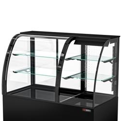 Commercial cake display fridge Self-Service - 1400mm - Double glazing - square - with 2 glass shelves