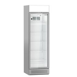 Üvegajtós italhűtő PREMIUM - 595 mm - 358 liter - keret nélküli üvegajtóval & világító reklámpanel & LED‑világítás