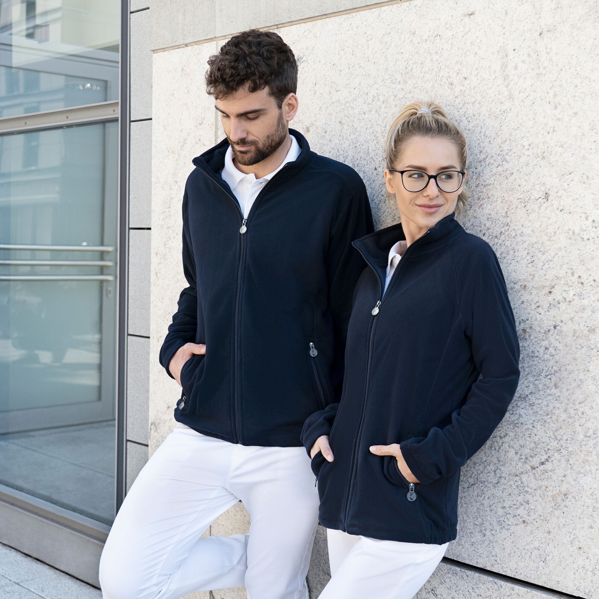 KARLOWSKY | Veste polaire de travail femme Warm-Up - Marine - Taille : 3XL
