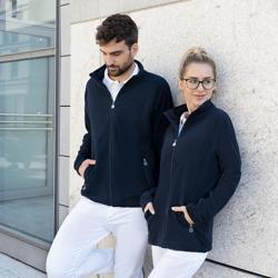 KARLOWSKY | Dames Werkkleding Fleece Jas Warm-Up - Marineblauw - maat: XL