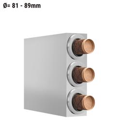 موزع أكواب - مع 3 موزعات - ستانلس ستيل - لقطر حافة حتى 89 mm
