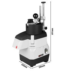 Elektrischer Kompakt-Gemüseschneider - 735 Watt - inkl. 4 Schneide- /Reibescheiben