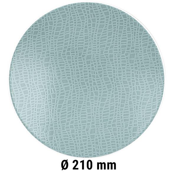 (6 stuks) SELTMANN WEIDEN | Coup bord - plat - Ø 215mm - Turquoise