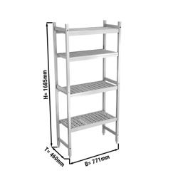 Aluminium Grundregal - 771x1685mm - Tragkraft: 450 kg