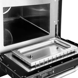 Forno de convecção de bancada - 3,5kW - Preto mate - inclui tabuleiro para pizza | 80% de cozedura mais rápida