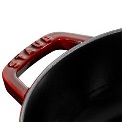 STAUB | SPECIALITIES - Wok met glazen deksel - Ø 300mm - Gietijzer - Grenadine rood