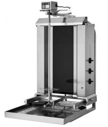 Elektro Gyros-/ Dönergrill - Beweglich - 3 Brenner - max. 40 kg - inkl. 2 Flügeltüren