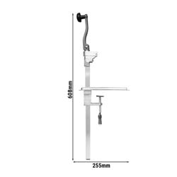 Apriscatole da banco professionale - Altezza max barattolo: 25cm