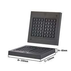 Plancha para gofres - forma: cuadrada
