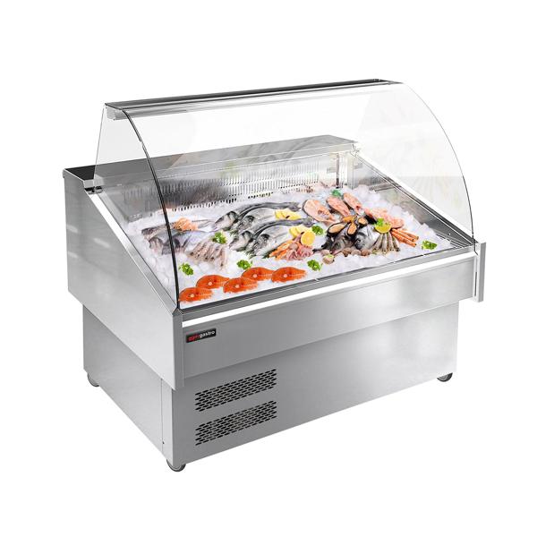 Visvitrine - 1030x880mm - gebogen ruit