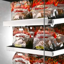 UBERT | Commercial Heated Display Case - 4 Heated Shelves – White – 1055×800×1750 mm – 9 kW