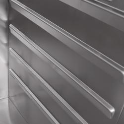 Szafa mroźnicza PREMIUM PLUS – GN 2/1 – 560 litrów – z 2 półdrzwiami ze stali nierdzewnej