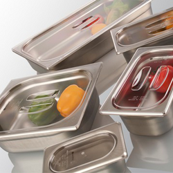 Stainless steel GN container 1/3 - perforated - Height: 200mm
