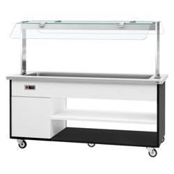 Warm buffetwagen DANZIG - 1900mm - 5x 1/1 GN