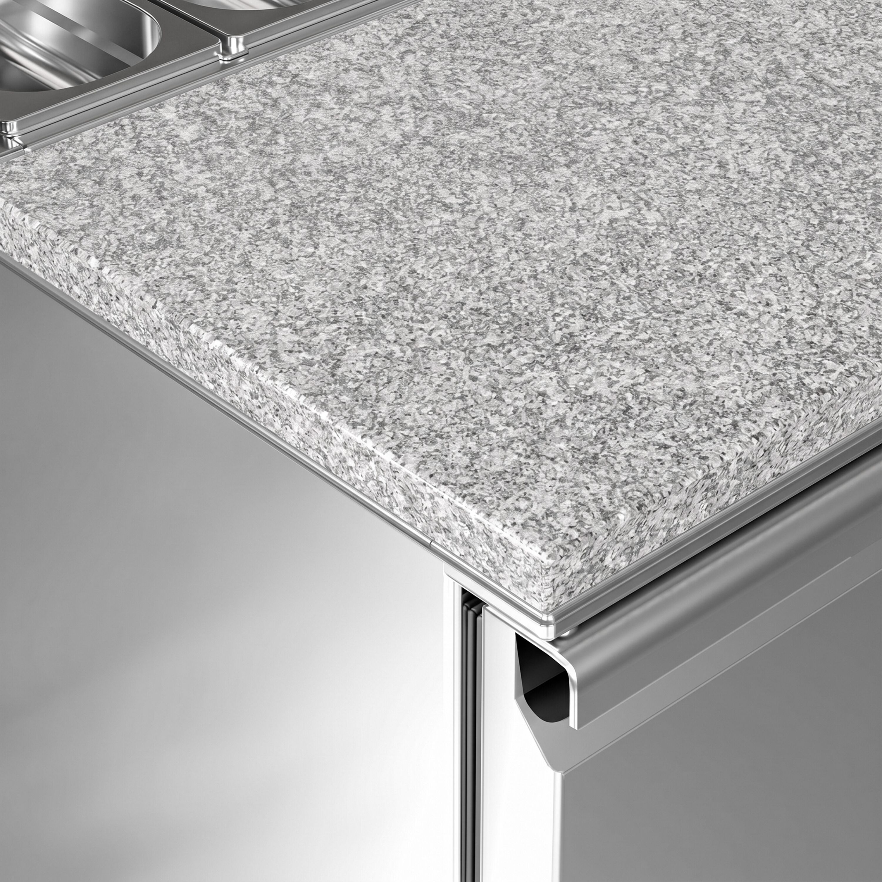 Saladette ECO - 903 mm - 2 porte - con supporto in acciaio inox per 5x GN 1/6