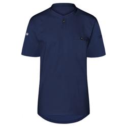 (6 peças) Karlowsky - Camisa de trabalho masculina de manga curta Performance - Marinho - Tamanho: M