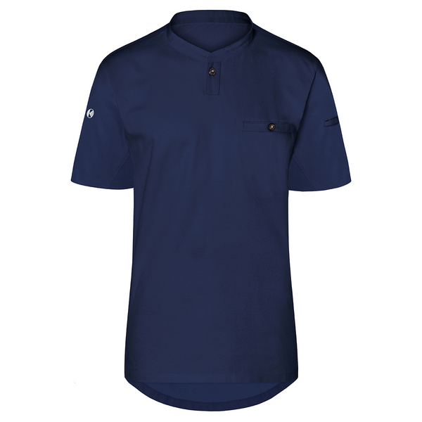 (6 Stück) KARLOWSKY | Kurzarm Herren Arbeitsshirt Performance - Marine - Größe: M