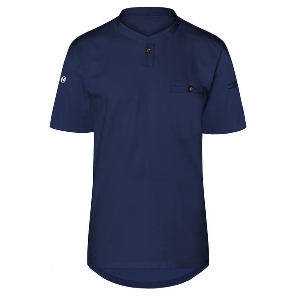 (6 pieces) KARLOWSKY | Men's Short Sleeve Performance Work Shirt – Slim Fit - Navy - Size XXL