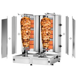 Gril na gyros/kebab - 3+3 hořáky - max. 80 kg