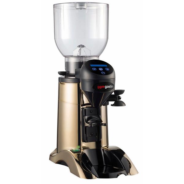 Espressokvarn - Bönbehållare 2 kg - 77 dB - On demand – direktmalning i portafilter - Guld