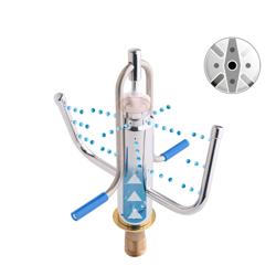 Glazen spoeler Horeca - voor bladmontage - met geïntegreerde automatische waterafsluiting