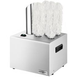 ماكينة تلميع وتجفيف الكؤوس - 1,50 kW - مع منفاخ هواء ساخن و5 فرش دوّارة