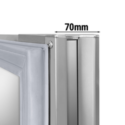 Koelwerkbank Premium PLUS - 1960x600mm - met 1 deur & 4 laden & met achterwand
