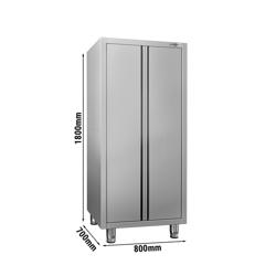 خزانة تخزين من الفولاذ المقاوم للصدأ ECO - 800x700mm - 2 أبواب مفصلية - الارتفاع: 1800mm