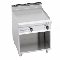 Elektrische bakplaat - 11,4kW - Glad - Bakoppervlak: 795x667mm - met open onderbouw